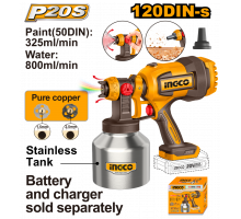 Аккумуляторный краскопульт 20В INGCO CSGLI20041