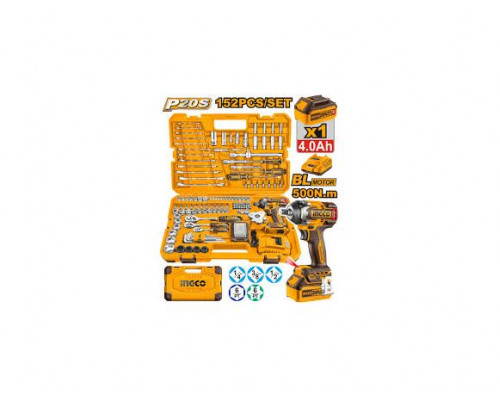 Набор инструмента 152 шт INGCO INDUSTRIAL HKTHP31521