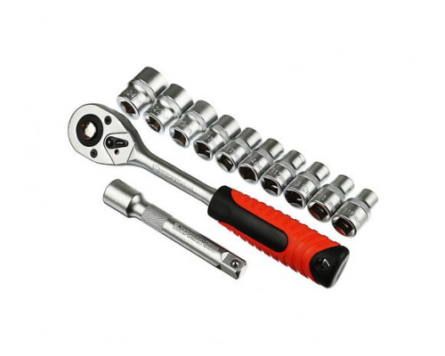 Набор головок с трещоткой ЕРМАК 12 предметов, 1/2" 736-161