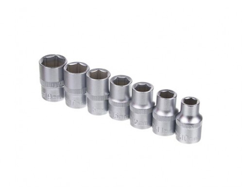 Набор торцевых головок 6-гранных (7 шт; 1/2; 10-19 мм) РОКОТ 736-181