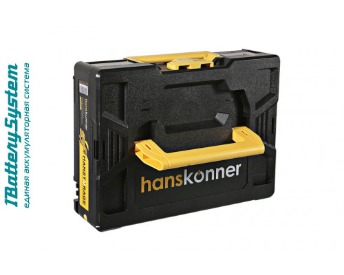 Аккумуляторная УШМ Hanskonner 1BatterySystem HAG1812E