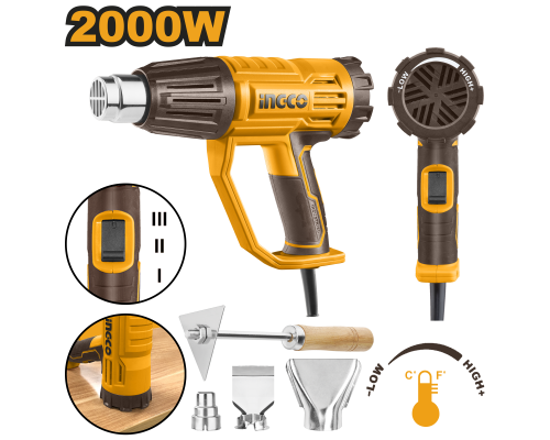 Фен строительный INGCO INDUSTRIAL HG200047