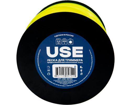 Леска USE 3.0х200 м (круг) катушка USE-30102