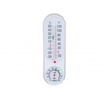 Термометр INBLOOM вертикальный, измерение влажности воздуха, 23x7 см, пластик, блистер 473-053