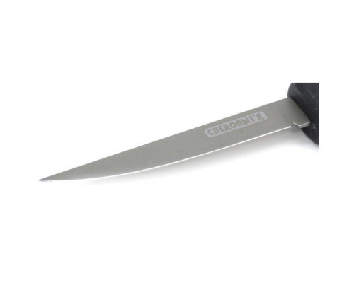 Разделочный нож Следопыт прорезиненная ручка, длина клинка 127 мм, в чехле PF-PK-20