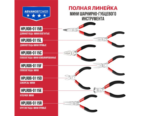 Кусачки мини P.I.T. 115 мм HPLR06-0115E