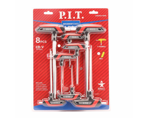 Набор шестигранных ключей P.I.T. ADVANCE HHEW03-H008