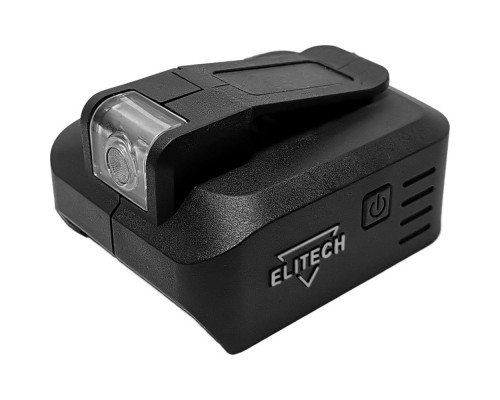 Адаптер-фонарь ELITECH USB для аккумулятора 1820.120700