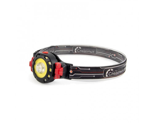 Налобный фонарь Сибирский Следопыт FLASH 1 LED+1 СОВ, аккумулятор PF-PFL-HL64