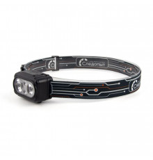 Фонарь налобный СЛЕДОПЫТ PULSAR 2 LED+2 LED SMD, аккум. 220В PF-PFL-HL63