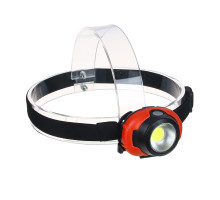 Налобный фонарик ЕРМАК, COB, 5Вт, 3xАAА, 6,5х4см, пластик, 3 режима 221-003