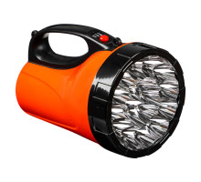 Фонарь ЕРМАК прожектор 18 ярк. LED, 3xАА / вилка 220В, пластик, 110х118х175 мм 198-012