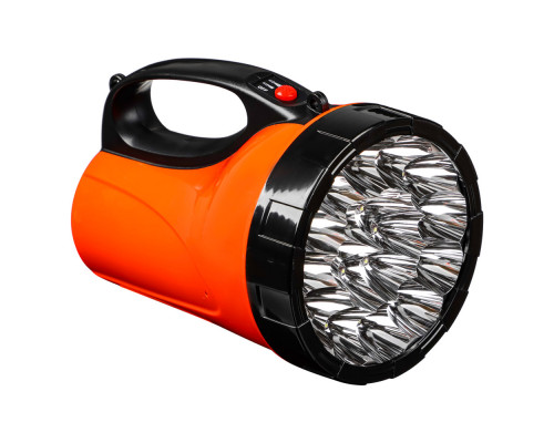 Фонарь ЕРМАК прожектор 18 ярк. LED, 3xАА / вилка 220В, пластик, 110х118х175 мм 198-012