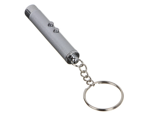 Лазерная указка с фонариком ЕРМАК LR41, 6 см, алюминий 227-002