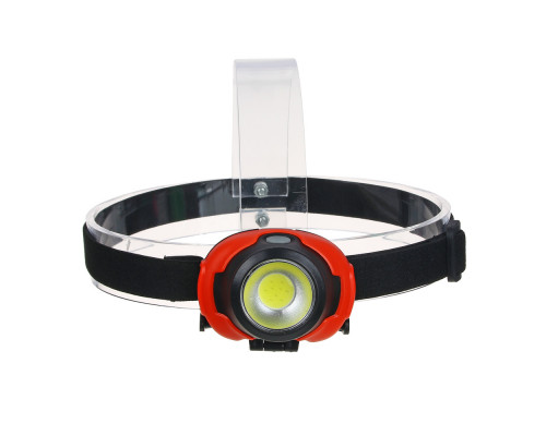 Налобный фонарик ЕРМАК, COB, 5Вт, 3xАAА, 6,5х4см, пластик, 3 режима 221-003