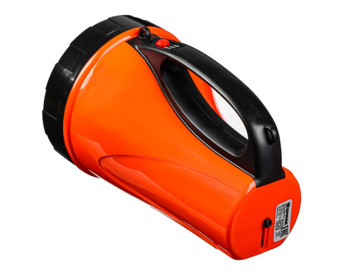 Фонарь ЕРМАК прожектор 18 ярк. LED, 3xАА / вилка 220В, пластик, 110х118х175 мм 198-012