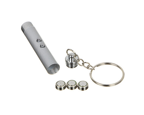 Лазерная указка с фонариком ЕРМАК LR41, 6 см, алюминий 227-002