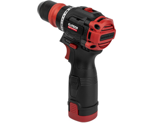 Дрель аккумуляторная ELITECH CD 16UL2 + насадки (E2201.078.02)