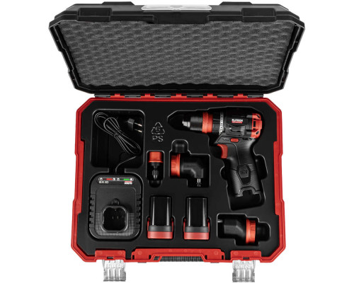 Дрель аккумуляторная ELITECH CD 16UL2 + насадки (E2201.078.02)