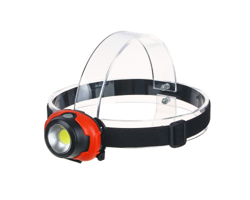 Налобный фонарик ЕРМАК, COB, 5Вт, 3xАAА, 6,5х4см, пластик, 3 режима 221-003