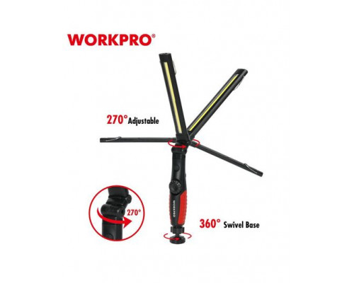 Фонарик светодиодный 60-400 LM перезаряжаемый WORKPRO WP352003WE