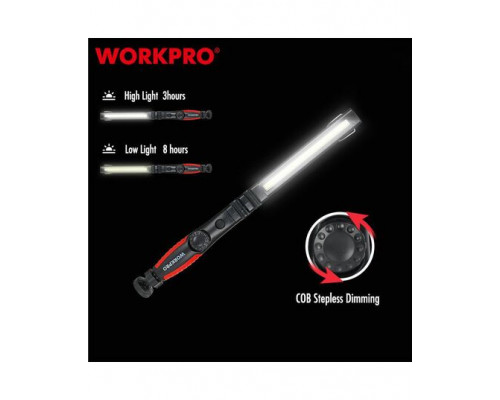 Фонарик светодиодный 60-400 LM перезаряжаемый WORKPRO WP352003WE