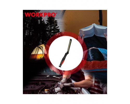 Фонарик светодиодный 60-400 LM перезаряжаемый WORKPRO WP352003WE