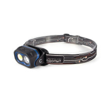 Фонарь налобный СЛЕДОПЫТ NARVI 1 LED+1 СОВ, аккум. 220В PF-PFL-HL62