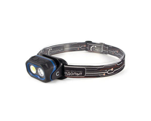 Фонарь налобный СЛЕДОПЫТ NARVI 1 LED+1 СОВ, аккум. 220В PF-PFL-HL62