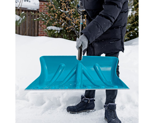 Лопата снеговая 500 x 325 мм,  металлопластиковый черенок PALISAD Luxe 615015