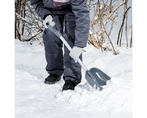 Лопата снеговая 260 x 320 мм, алюминиевый черенок PALISAD 61502