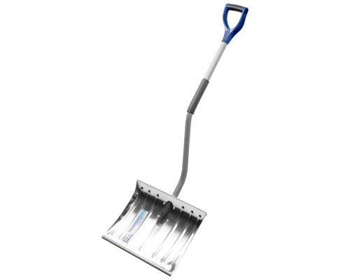 Лопата снеговая алюминиевая 465 x 340 мм, стальной черенок PALISAD  61573