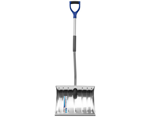 Лопата снеговая алюминиевая 465 x 340 мм, стальной черенок PALISAD  61573