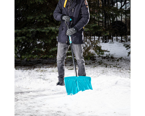 Лопата снеговая 460 x 335 мм, металлопластиковый черенок PALISAD Luxe 615915