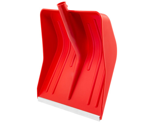 Лопата полипропиленовая красная, 420 х 425 мм, без черенка Сибртех  61617