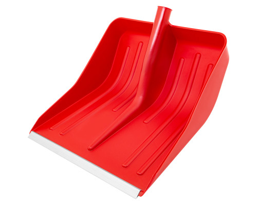 Лопата полипропиленовая красная, 420 х 425 мм, без черенка Сибртех  61617