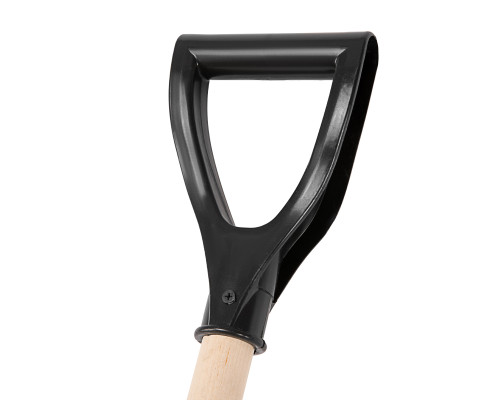 Лопата для уборки снега пластиковая, 405 х 420 х 1415 мм, деревянный черенок Sparta 61640