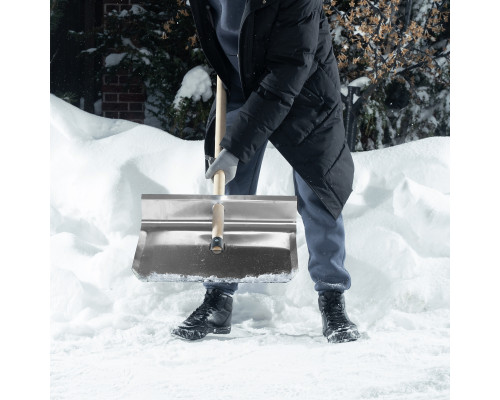 Лопата тротуарная 500 x 400 мм (алюминий) без черенка Сибртех 61657