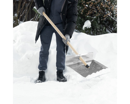 Лопата тротуарная 500 x 400 мм (алюминий) без черенка Сибртех 61657