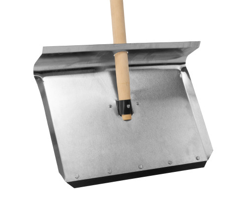 Лопата алюминиевая, тротуарная 500 x 400 х 1420 мм деревянный черенок Сибртех 61658