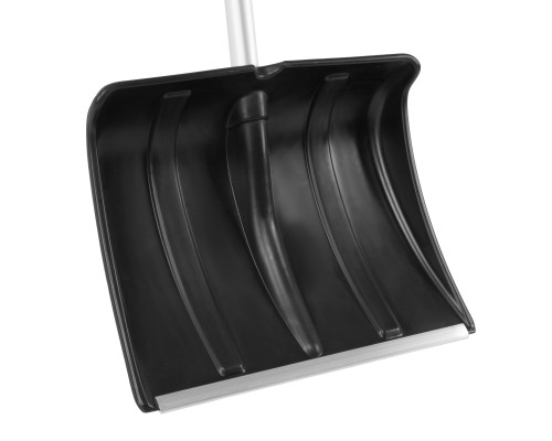 Лопата для уборки снега пластиковая, 470х350х1340 мм, алюминиевый черенок Сибртех 61662