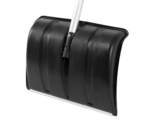 Лопата для уборки снега пластиковая, 470х350х1340 мм, алюминиевый черенок Сибртех 61662