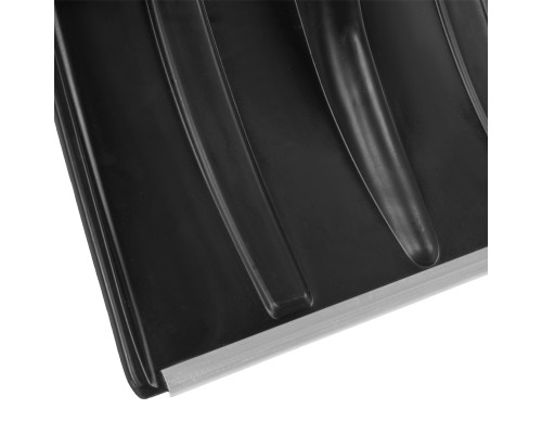 Лопата для уборки снега пластиковая, 470х350х1340 мм, алюминиевый черенок Сибртех 61662