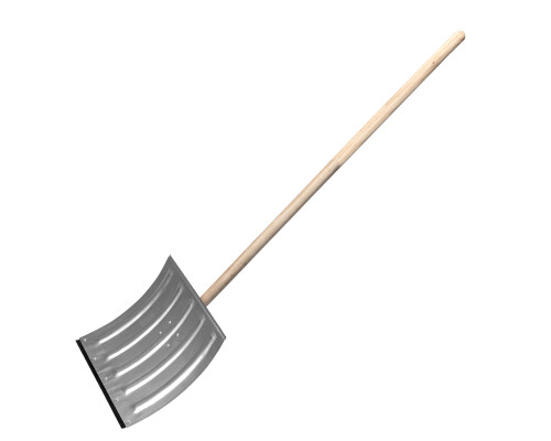 Лопата стальная, оцинкованная 420 x 370 х 1370 мм с деревянным черенком Сибртех 61680
