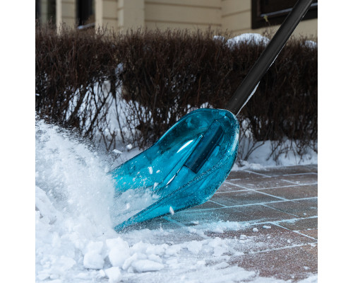 Лопата поликарбонатная 340 х 385 х 1340 мм, алюминиевый черенок Palisad LUXE 61691