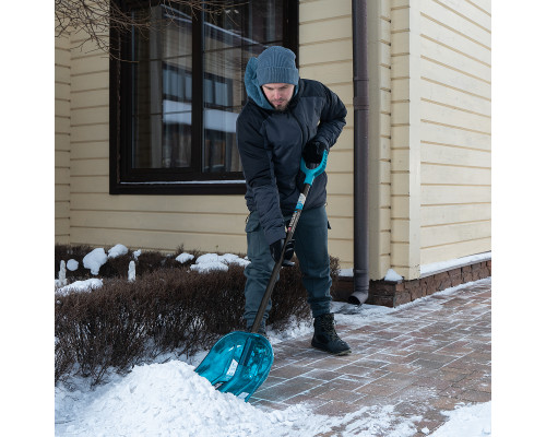 Лопата поликарбонатная 340 х 385 х 1340 мм, алюминиевый черенок Palisad LUXE 61691