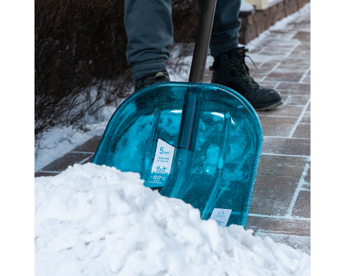 Лопата поликарбонатная 340 х 385 х 1340 мм, алюминиевый черенок Palisad LUXE 61691