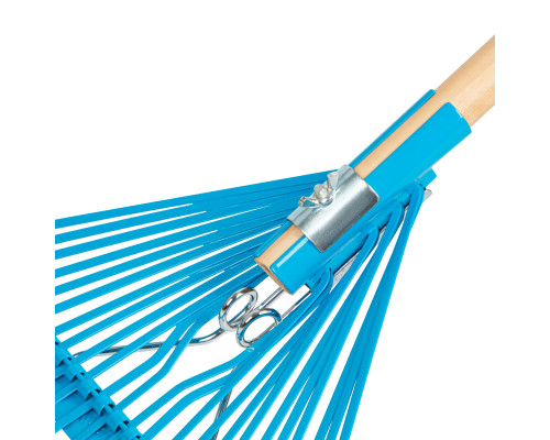 Грабли веерные стальные, 24 плоских зуба, лакированный черенок PALISAD LUXE 617905