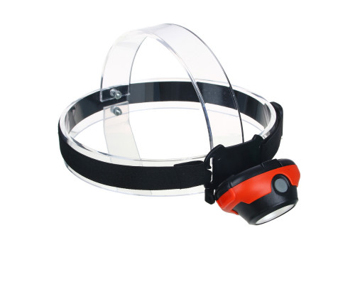 Налобный фонарик ЕРМАК, COB, 5Вт, 3xАAА, 6,5х4см, пластик, 3 режима 221-003