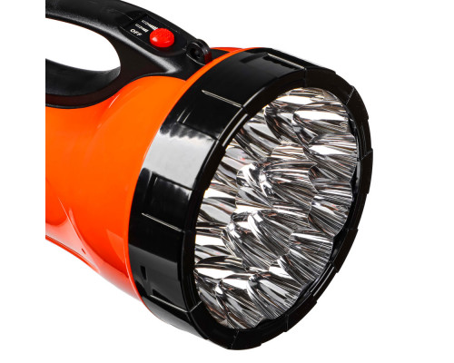 Фонарь ЕРМАК прожектор 18 ярк. LED, 3xАА / вилка 220В, пластик, 110х118х175 мм 198-012